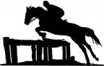 Steel Horse / Show Jumping Weathervane or Sign Profile - Laser cut 300mm